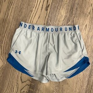 Under Armour Blue Women’s Performance Shorts Size L – Workout Activewear